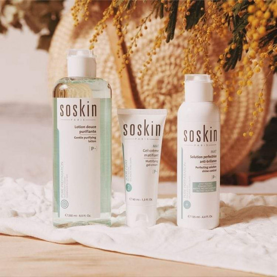 Soskin Mat Perfecting Solution Shine-Control - Матуюча омолоджуюча емульсія для обличчя - 2