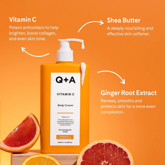 Q+A Vitamin C Body Cream - Крем для тіла з вітаміном C - 3