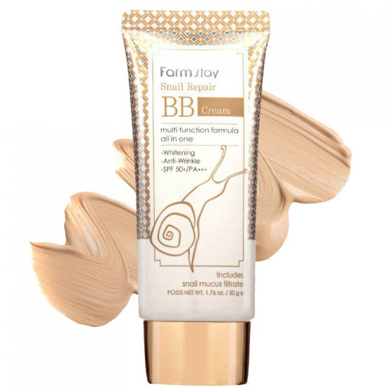 FarmStay Snail Repair BB Cream - Регенеруючий ВВ крем з муцином равлика - 1