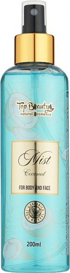 Top Beauty Body Mist Coconut - Міст для обличчя та тіла з шимером Coconut