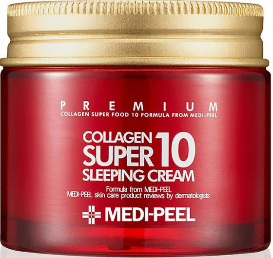 Medi-Peel Collagen Super 10 Sleeping Cream - Омолоджуючий нічний крем для обличчя з колагеном