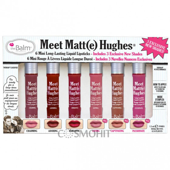 TheBalm Meet Matte Hughes Mini Kit Vol. 3 - Міні набір матових помад для губ