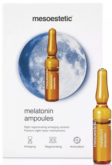 Mesoestetic Melatonin Ampoules - Освітлювальні ампули для нічного догляду