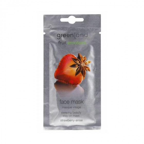 Greenland Fruit Emotions Face Mask Strawberry-Anise - Маска для обличчя нічна незмивна Полуниця-Аніс