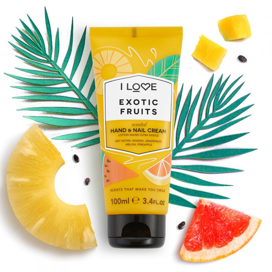 I Love Exotic Fruits Hand and Nail Cream - Крем для рук "Екзотичні фрукти" - 1