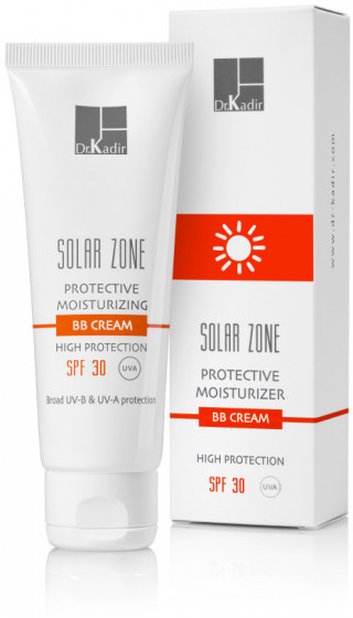 Dr. Kadir Solar Zone Protective BB Cream SPF30 - Сонцезахисний зволожуючий крем з тоном