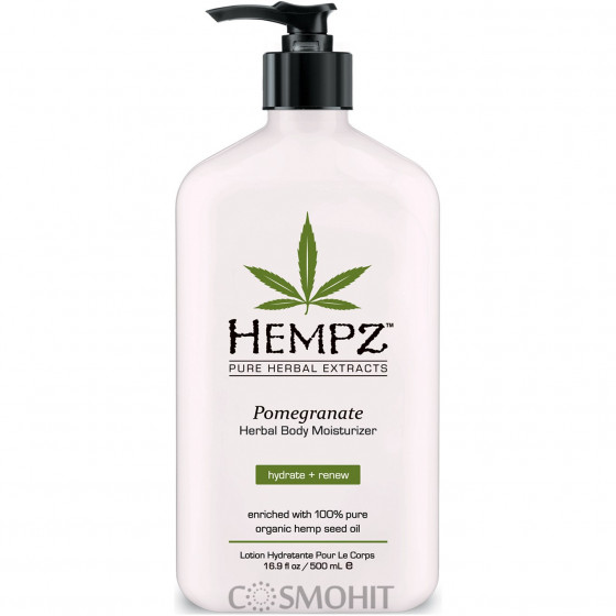 Hempz Herbal Body Moisturizer Pomegranate - Зволожуючий і закріплючий засмагу крем (гранат)