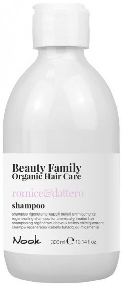 Nook Beauty Family Organic Hair Care Romice & Dattero Shampoo - Регенеруючий шампунь для фарбованого і пошкодженого волосся