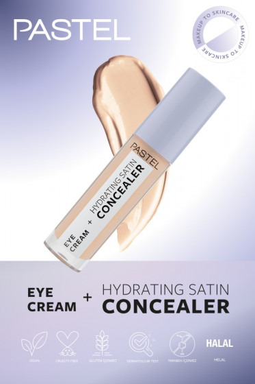 Pastel Eye Cream + Hydrating Satin Concealer - Крем для повік + зволожуючий сатиновий консилер - 2