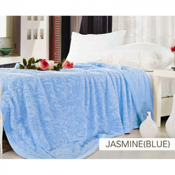 Arya Jasmine Black - Плед двоспальний мікрофібра з ефектом