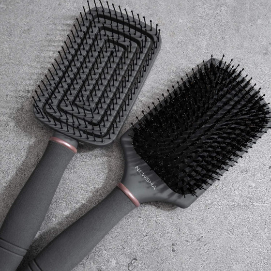 Newsha Paddle Brush - Масажна щітка для волосся - 1