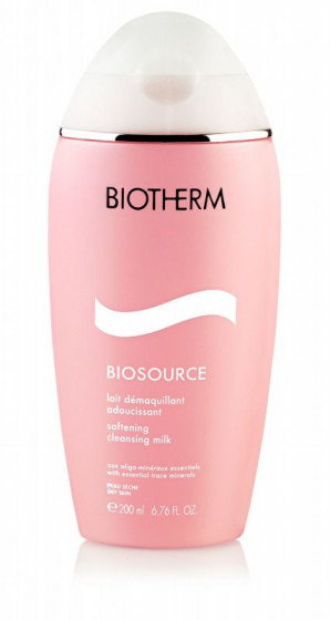 Biotherm Biosource Softening Cleansing Milk - Молочко для обличчя для зняття макіяжу для сухої шкіри