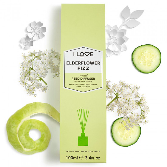 I Love Elderflower Fizz Reed Diffuser - Аромадифузор "Коктейль з бузини" - 2