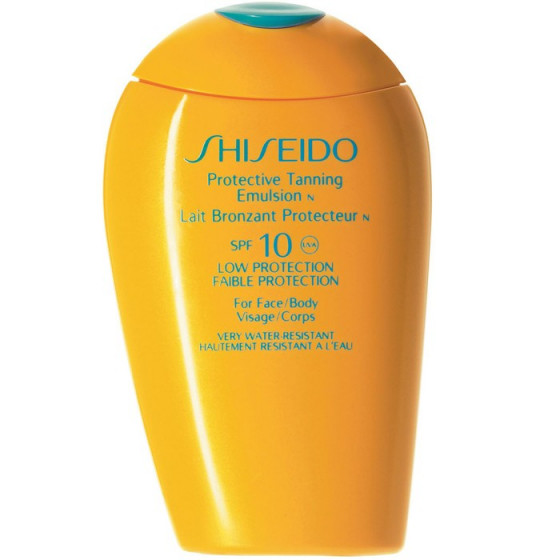 Shiseido Protective Tanning Emulsion N - Емульсія для обличчя і тіла сонцезахисна тонуюча SPF 10