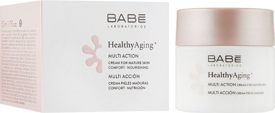 Babe Laboratorios Healthy Aging Multi Action Cream For Mature Skin - Мультифункціональний крем для дуже зрілої шкіри (60+) - 1