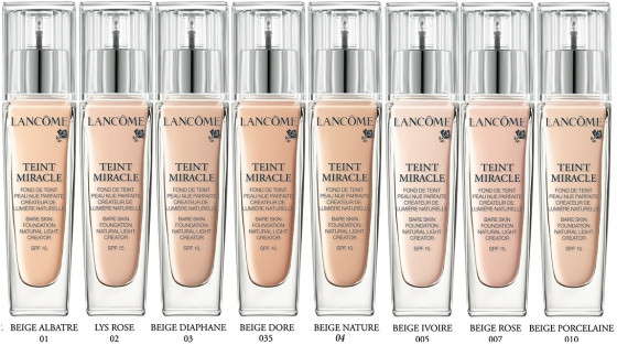 Lancome Teint Miracle SPF15 - Тональний крем 02 Lys Rose - 1