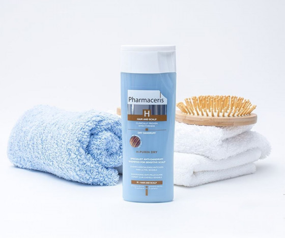 Pharmaceris H-Purin Dry Specialist Anti-Dandruff Shampoo For Sensitive Scalp - Шампунь проти лупи для чутливої ​​шкіри голови - 1