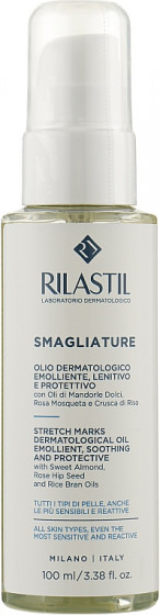 Rilastil Stretch Marks Dermatological Oil - Дерматологічна пом'якшувальна та заспокійлива олія