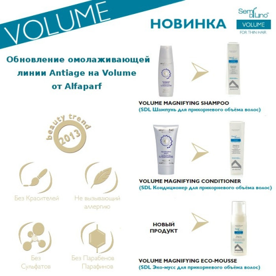 Alfaparf Semi Di Lino Volume Magnifying Shampoo - Шампунь для прикореневого об'єму - 2