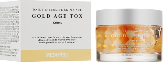 Medi Peel Gold Age Tox H8 Cream - Антивіковий капсульний крем з екстрактом золотого шовкопряда - 1