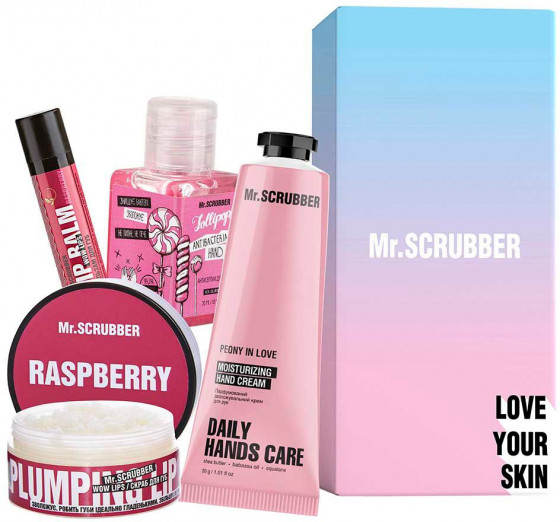 Mr.Scrubber Sweet Raspberry Gift Set - Подарунковий набір