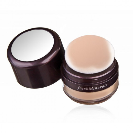 FreshMinerals Mineral Powder Foundation - Мінеральна пудра-основа з пушком