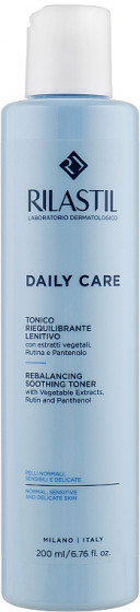 Rilastil Daily Care Rebalansing Soothing Toner - Тонік для обличчя для нормальної, чутливої ​​та делікатної шкіри