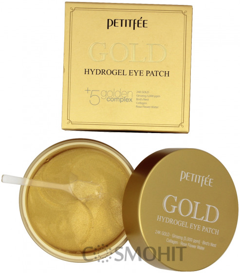 Petitfee & Koelf Gold Hydrogel Eye Patch - Гідрогелеві патчі для очей з золотим комплексом +5 - 3