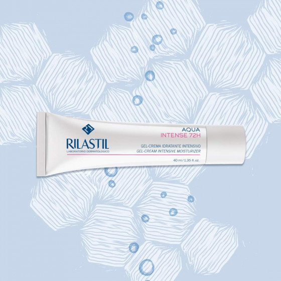 Rilastil Aqua Gel-Cream Intensive Moisturizer - Гель-крем для інтенсивного зволоження шкіри обличчя протягом 72 годин - 3