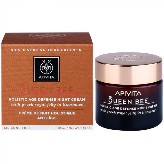 Apivita queen bee holistic age defense night cream - Нічний крем для відновлення пружності шкіри - 1