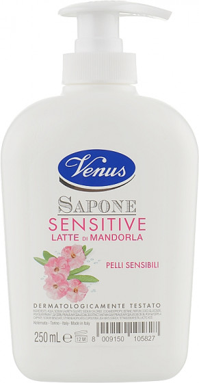 Venus Sapone Sensitive Latte di Mandorla - Рідке мило для чутливої ​​шкіри з мигдальним молоком