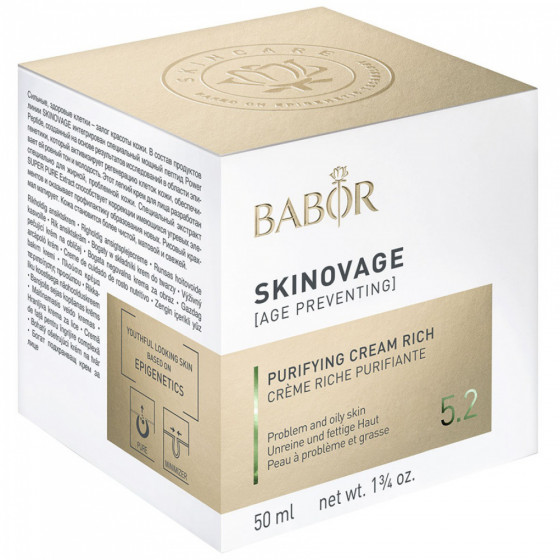 Babor Skinovage Purifying Cream Rich - Живильний крем для проблемної шкіри - 1