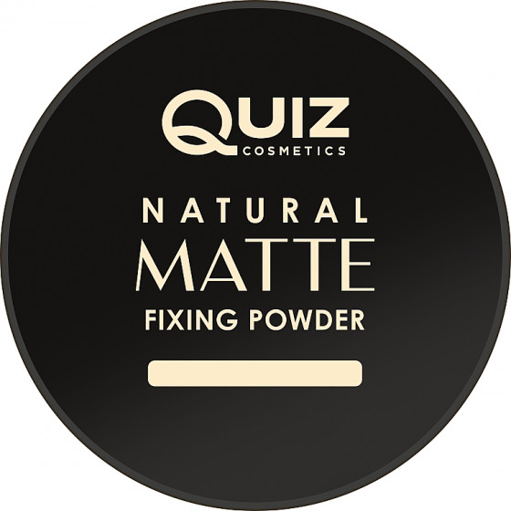 Quiz Cosmetics Natural Matte Fixing Powder - Пудра прозора матова розсипчаста