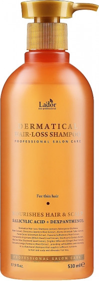 La'dor Dermatical Hair-Loss Shampoo For Thin Hair - Зміцнюючий шампунь для тонкого волосся