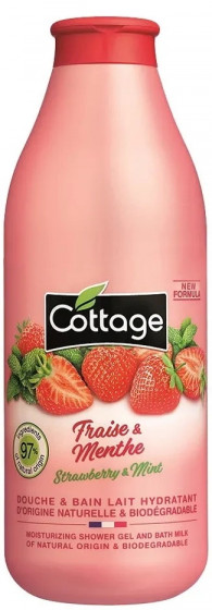Cottage Strawberry&Mint Shower Milk - Молочко для душу "Полуниця та м'ята"