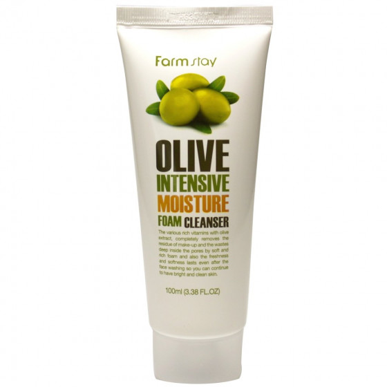 FarmStay Olive Intensive Moisture Foam Cleanser - Пінка для вмивання з екстрактом оливи