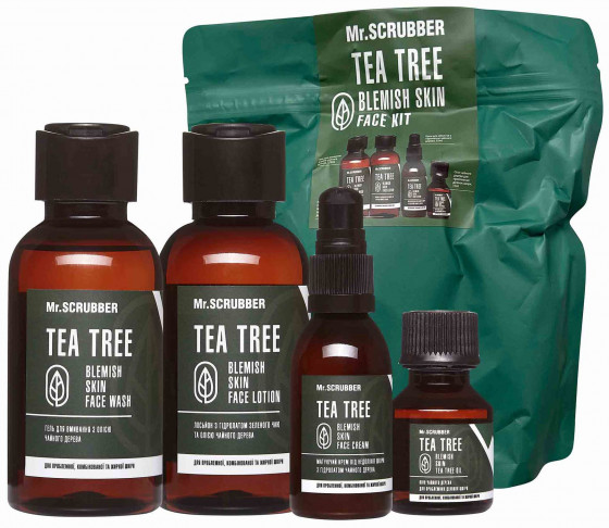 Mr.Scrubber Tea Tree Skin Treatment - Подарунковий набір для обличчя