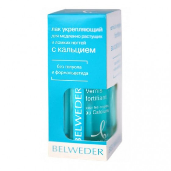 Belweder calcium nail polish - Зміцнюючий лак для повільно зростаючих і ламких нігтів - 1