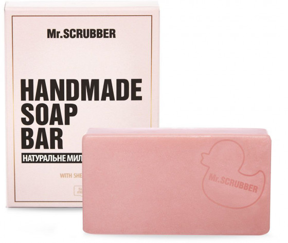 Mr.Scrubber Handmade Soap Bar "Strawberry cream" - Брускове мило ручної роботи в подарунковій коробці