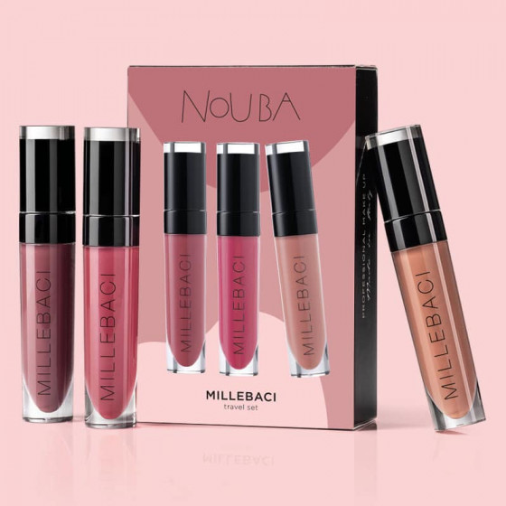 Nouba Millebaci Travel Naked Set - Набір стійких помад - 1