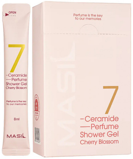 Masil 7 Ceramide Perfume Shower Gel Cherry Blossom - Гель для душу з керамідами з ароматом квітучої вишні