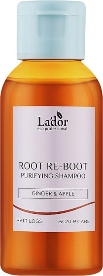 La'dor Root Re-Boot Purifying Shampoo Ginger & Apple - Шампунь від випадіння волосся для чутливої ​​шкіри голови