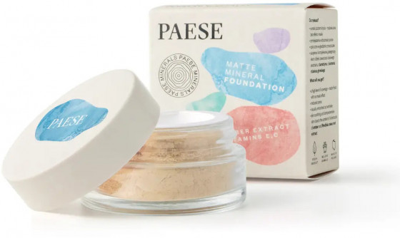 Paese Minerals Matte Foundation - Мінеральна розсипчаста матова пудра - 2