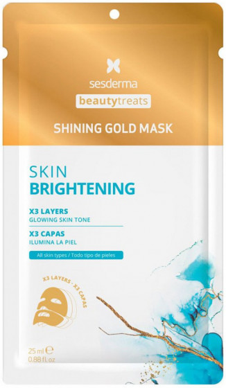 Sesderma Beauty Treats Shining Gold Mask - Золота омолоджуюча маска для обличчя