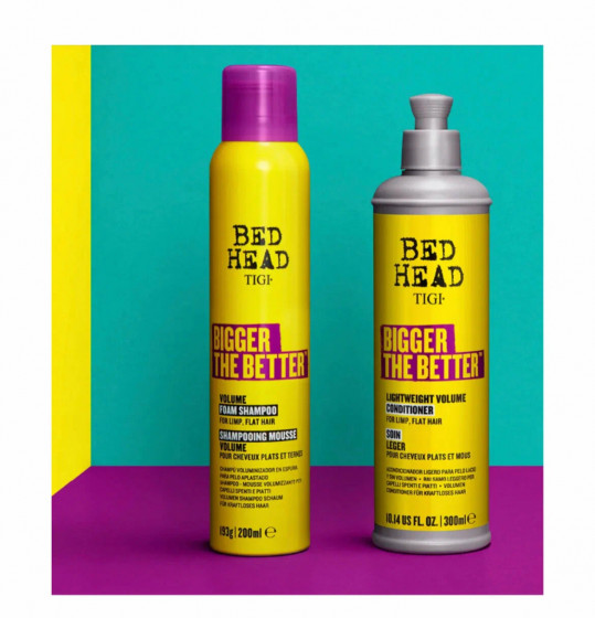 Tigi Bed Head Bigger The Better Volume Foam Shampoo - Шампунь-піна для об'єму волосся - 2