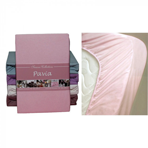 Pavia STONE (180-200x200) - Простирадло трикотажне на гумці світло-бежеве