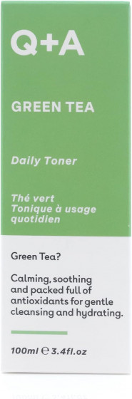 Q+A Green Tea Daily Toner - Заспокійливий тонер для обличчя із зеленим чаєм - 2