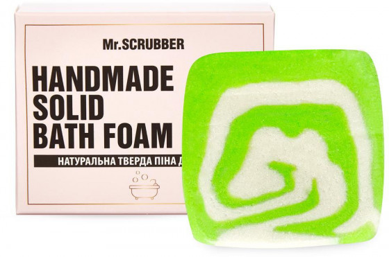 Mr.Scrubber Handmade Solid Bath Foam "Lemongrass" - Натуральна тверда піна для ванни