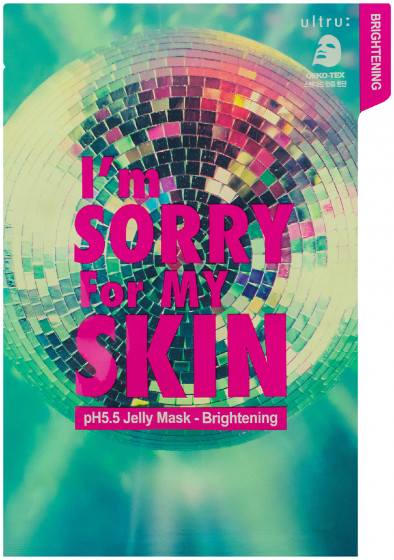 Ultru I'm Sorry For My Skin pH5.5 Jelly Mask Brightening - Тканинна маска для обличчя