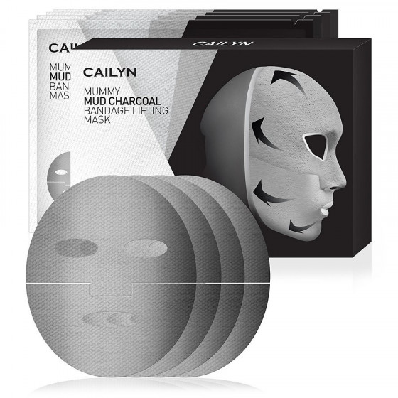 Cailyn Mummy Mud Charcoal Bandage Lifting Mask - Грязьова лифтинг маска для обличчя - 1